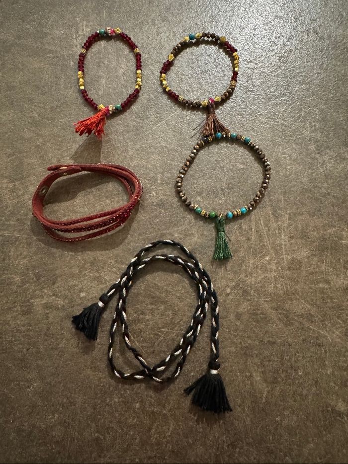 Lot de 5 bracelets