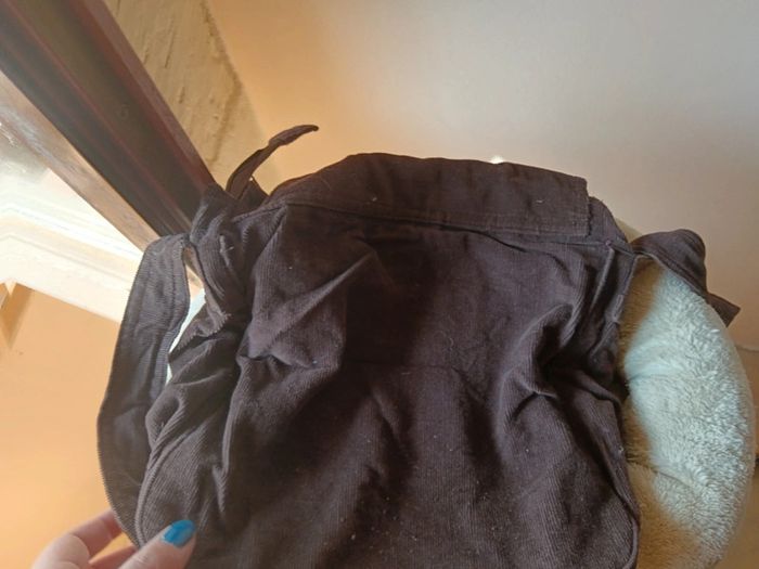 Sac marron en tissu - photo numéro 2