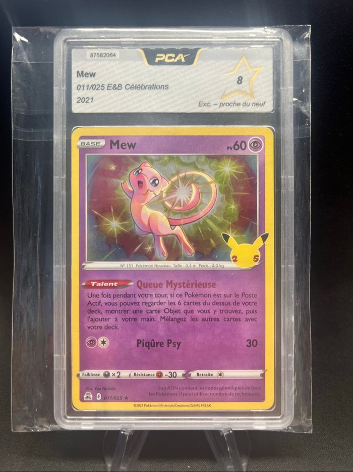 Carte Pokémon HOLO Mew 011/025 PCA 8