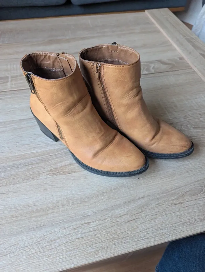 Bottines camel vero moda - photo numéro 2