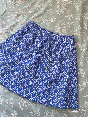 Jupe bleu à fleur taille S