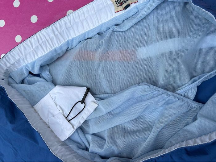 Short de bain bleu marine rouge blanc - tommy hilfiger plage - XXL - photo numéro 8