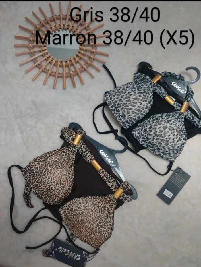 Maillot de bain bikini léopard neuf