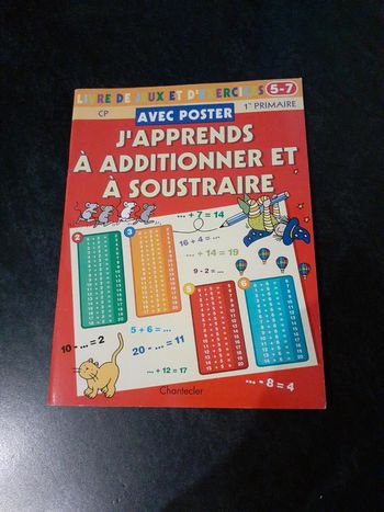 Livre : j apprends à additionner et à soustraire