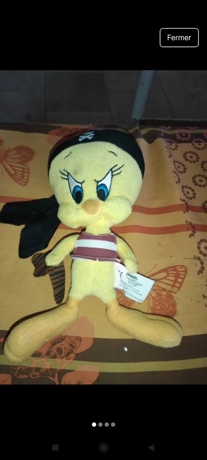 Peluche Titi pirate j37