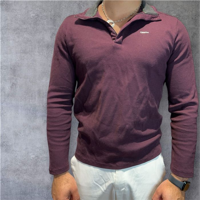 Pull col zippé vintage - calvin klein - photo numéro 6