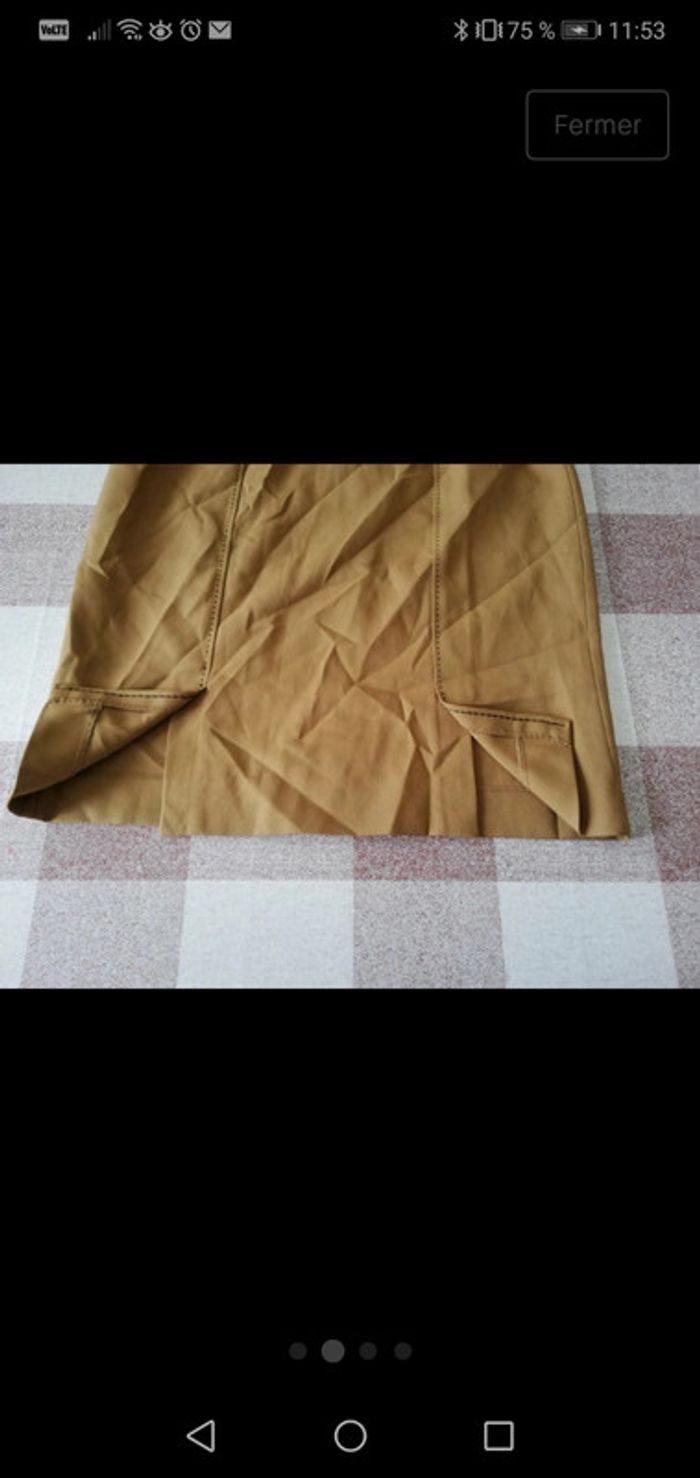 Jupe Camel taille 38 - photo numéro 2