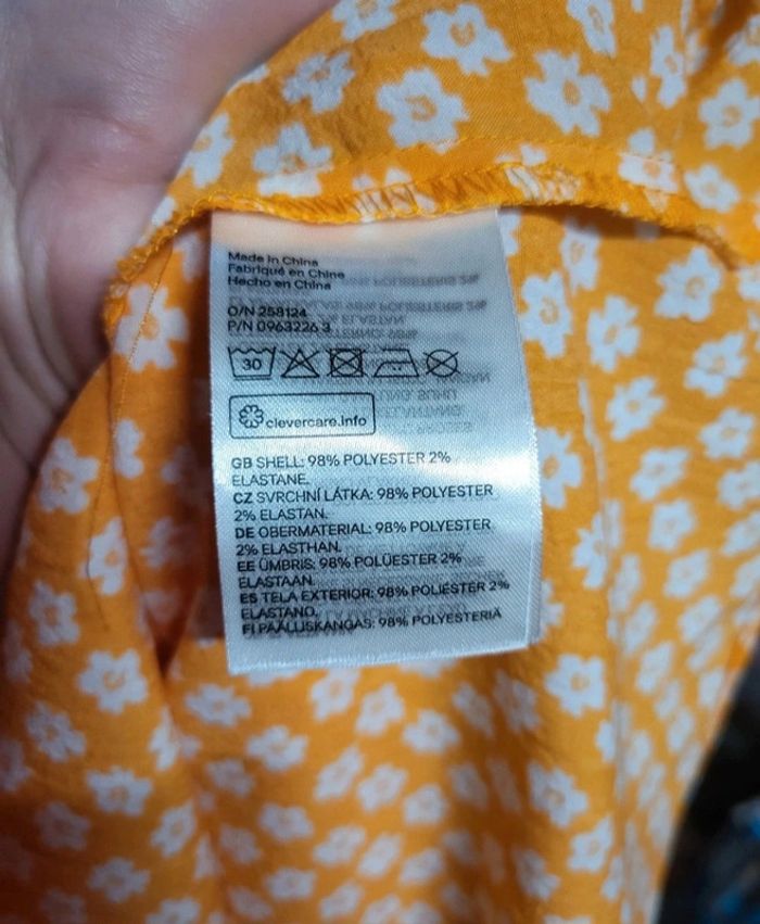 Robe d'été fleurie jaune 36 H&M - photo numéro 7