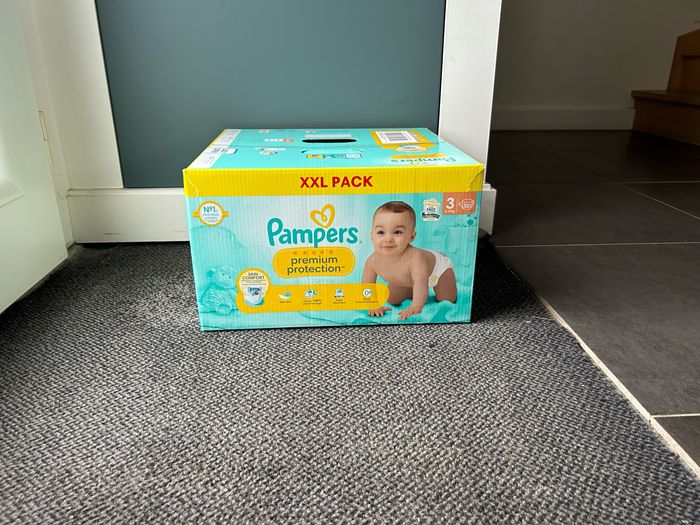 Pampers Harmonie Taille 3 - 124 Couches Ultra Absorbantes (6-10 Kg) - Confort Et Protection Naturelle