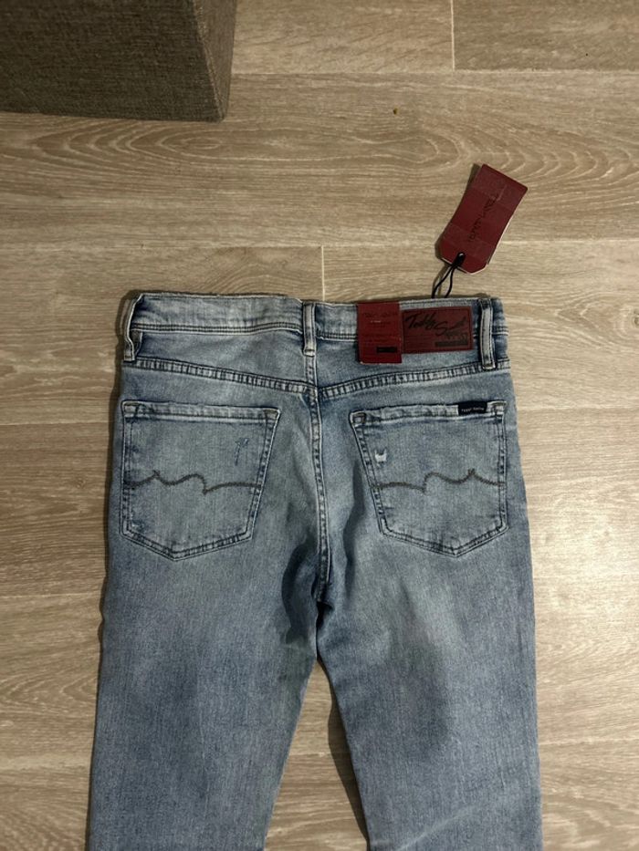 Jeans Teddy Smith flash jr skinny bleu clair destroy 16ans - photo numéro 4