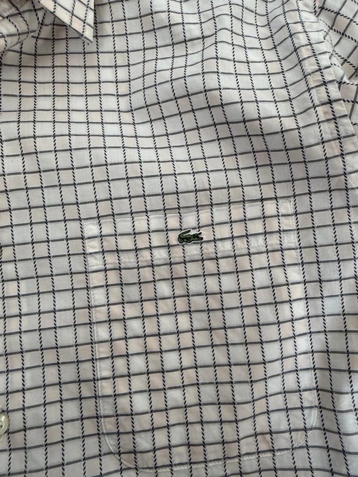 Magnifique chemise Lacoste Devanley homme carreaux taille 41 soit M-L - photo numéro 4