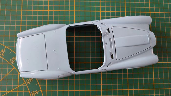 Carcasse carrosserie bleu miniature Bburago Burago Lancia Aurelia B24 Spider 1955 1/18 1/18e #B87 - photo numéro 6