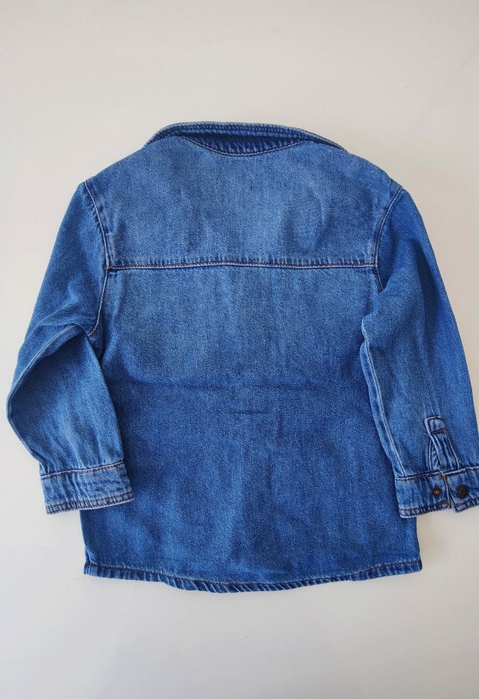 Chemise en jean manches longues garçon 4 ans - photo numéro 2