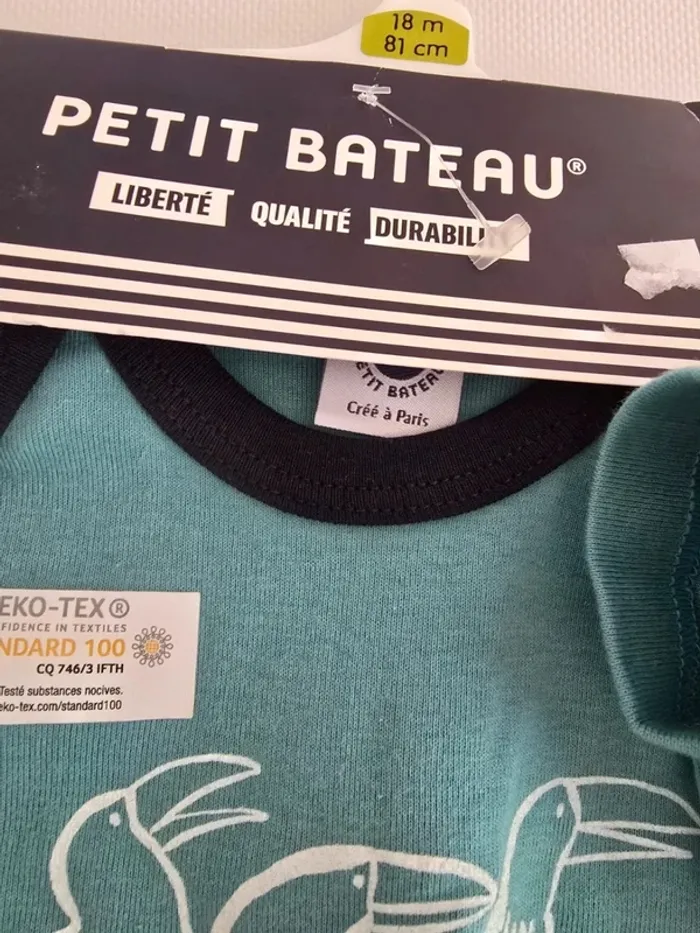 Pyjama + bodie petit bateau - photo numéro 2