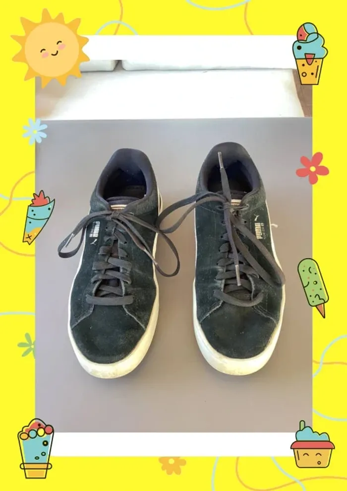 Baskets noirs Puma 39