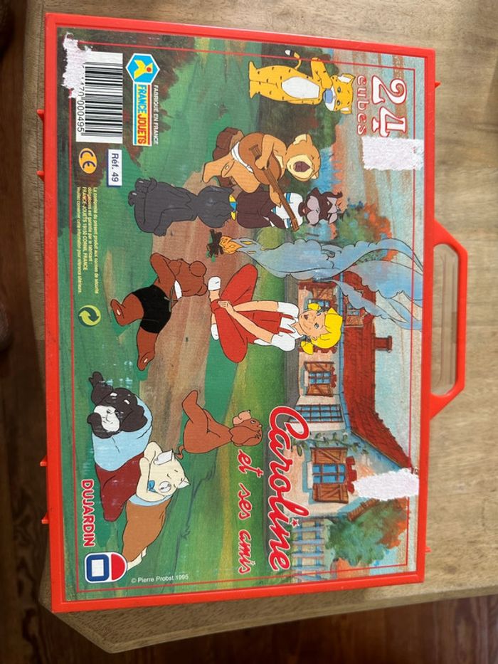 Dujardin valise valisette coffret rouge de 24 cubes Caroline et ses amis Pierre Probst France Jouets - photo numéro 2
