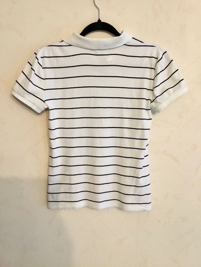 Polo Lauren Ralph Lauren taille M très bon état blanc et marine 047 - photo numéro 2