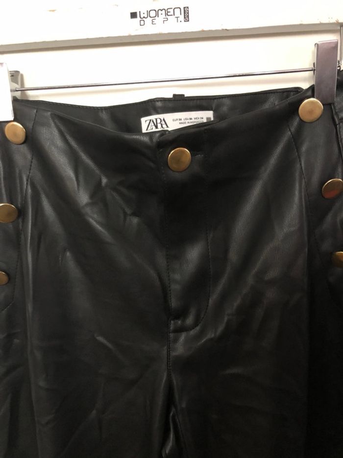 Pantalon habillée similicuir Zara . Taille M - photo numéro 10