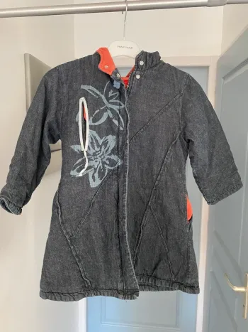Manteau Marese bleu gris avec polaire intérieure taille 6 ans