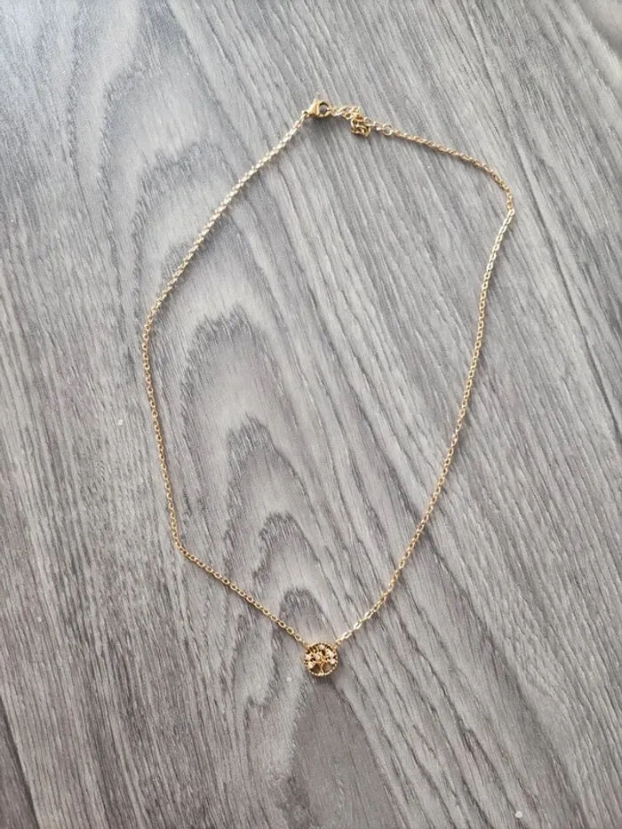 Collier acier inoxydable arbre de vie