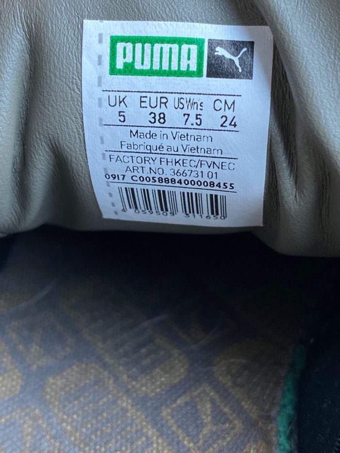 puma basse verte kaki - photo numéro 4