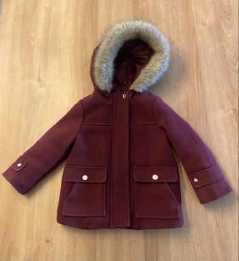 Manteau bordeaux 4 ans