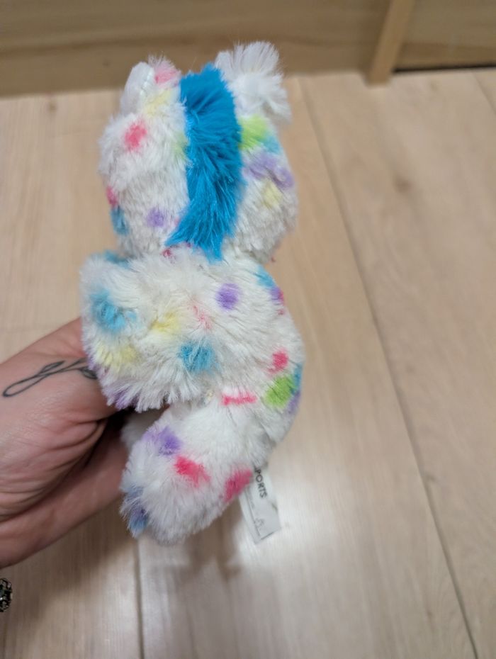 Bracelet poignet licorne blanche a poids colorés - photo numéro 3