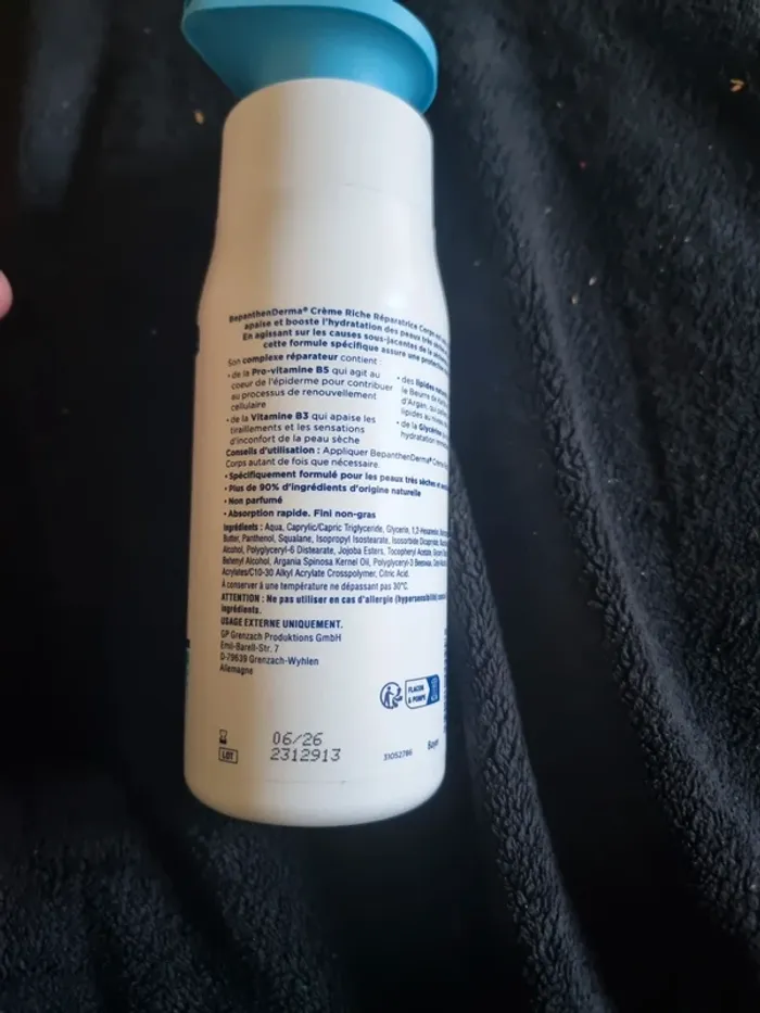 Crème riche réparatrice corps BepanthenDerma - photo numéro 2