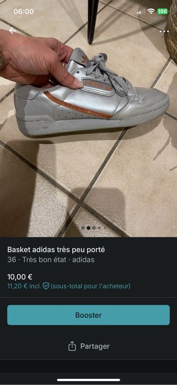 Vends baskets Adidas en très bon état