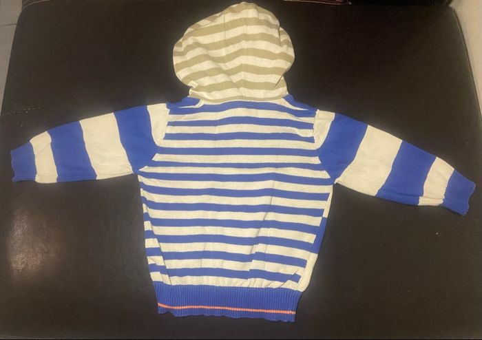 Pull à capuche »Gémo »rayé - photo numéro 2
