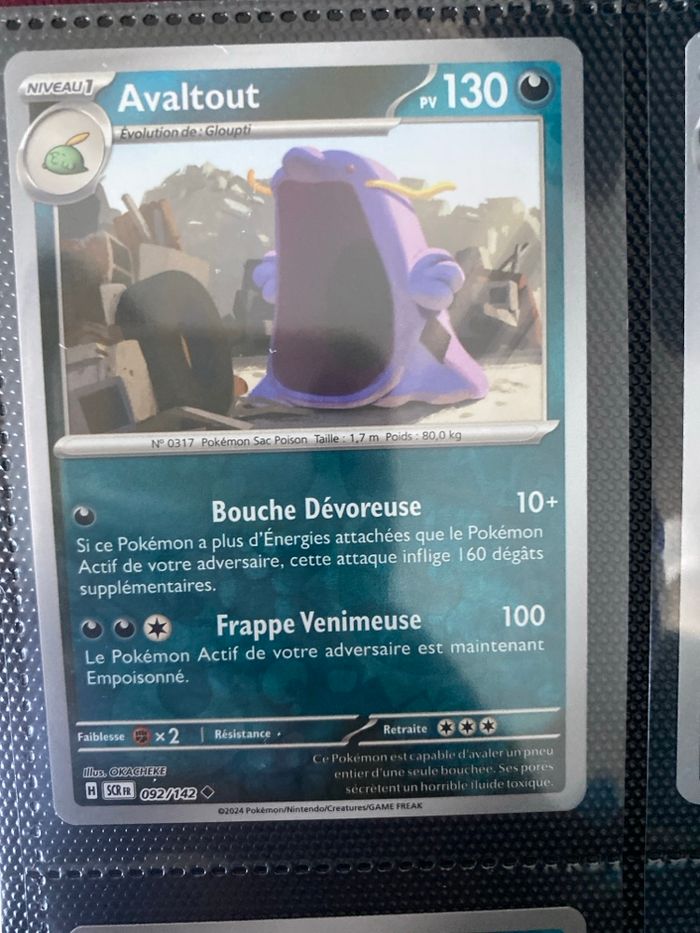 Carte Pokémon reverse neuf