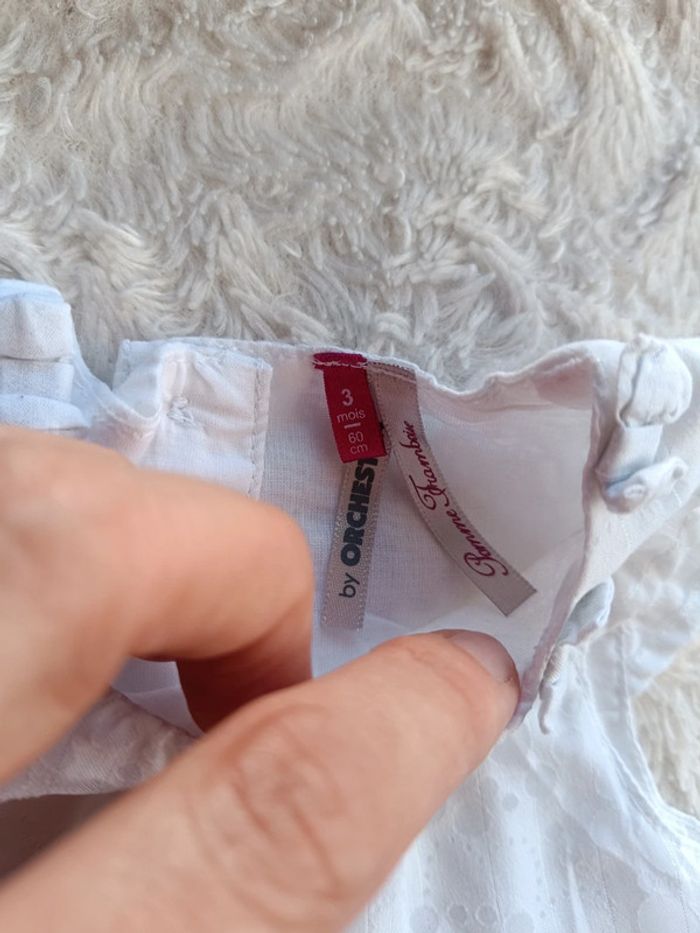 Robe de cérémonie fête anniversaire mariage Noël Fille 3 mois Orchestra Pomme Framboise - photo numéro 6