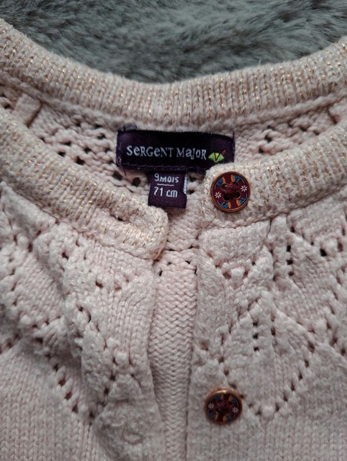 Gilet rose 9 mois - photo numéro 4