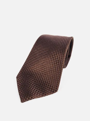 Cravate Rochas, couleur marron