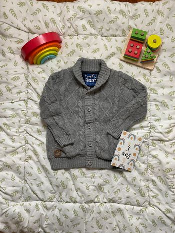 gilet épais doublé gris 3 ans sergent major très chaud