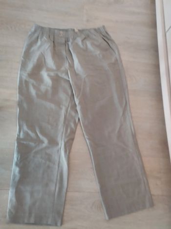 Pantalon taille élastique 46 beige come on