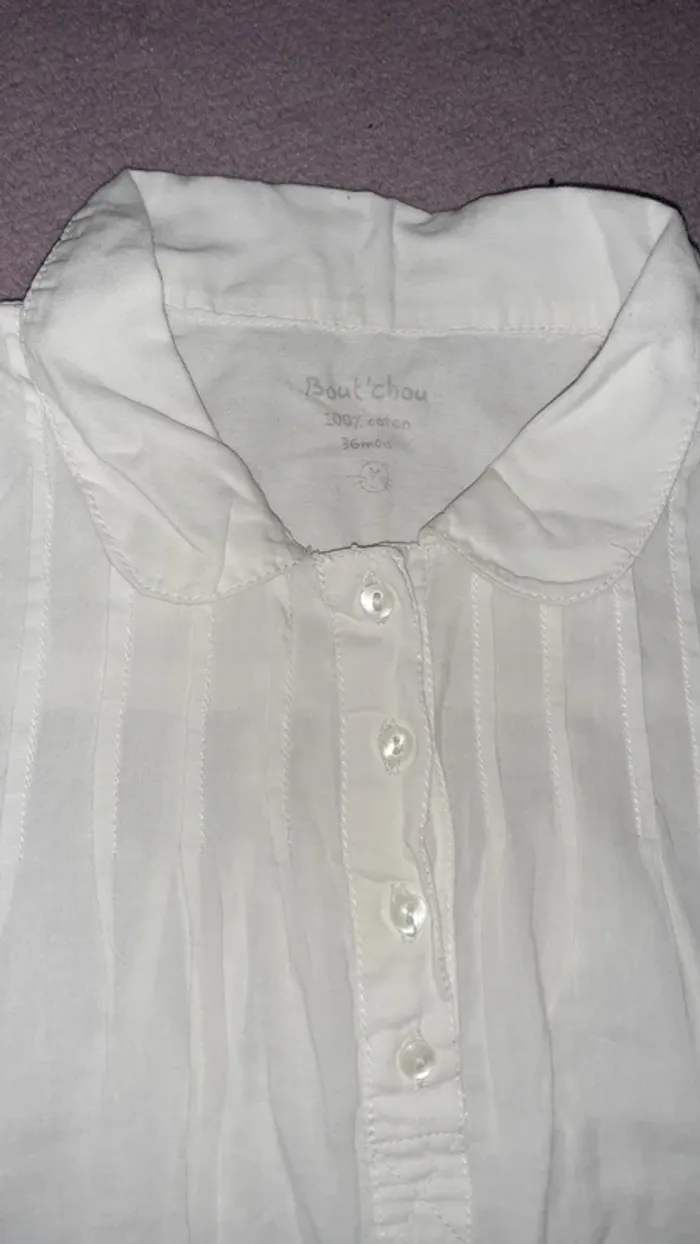 Chemise manche courte blanche - photo numéro 3