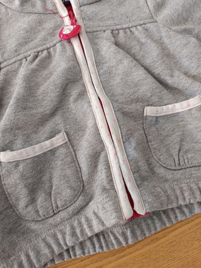 Gilet zippé Sergent major 12mois 74cm - photo numéro 2