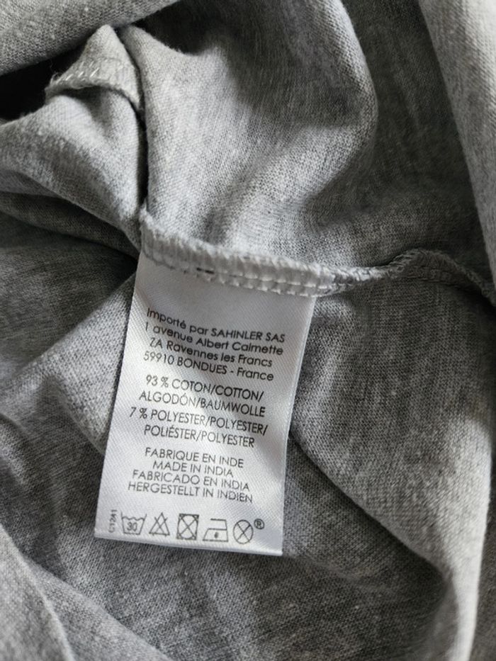 Chemise de nuit femme - Taille S / 36 - Playboy - Gris avec drapeau américain - photo numéro 4