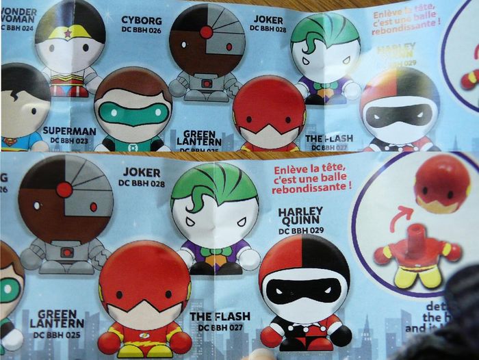 Lot de 5 personnages de Justice League - Bouncing Ball Head série 2 - photo numéro 4