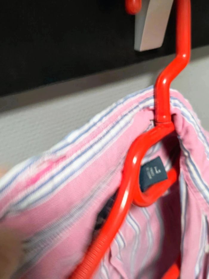 Chemise Ralph Lauren rayée rose vintage Y2K – Élégance intemporelle - photo numéro 11