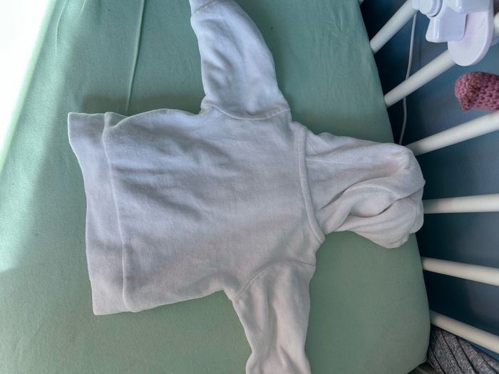 Gilet blanc 3 mois j’aime papa - photo numéro 3