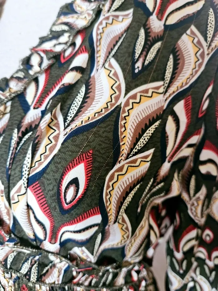 Robe kaki multicolore By One Taille M/L Neuve - photo numéro 4