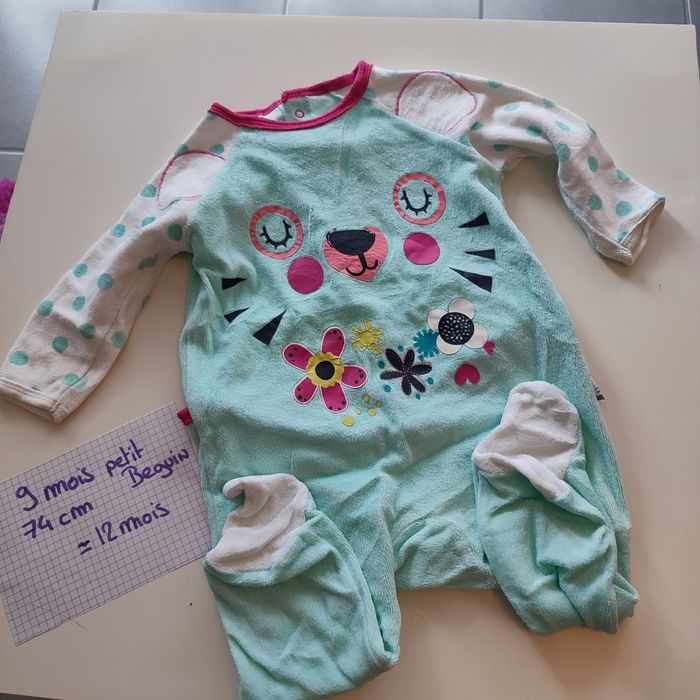 Lot pyjamas chaud 74cm - photo numéro 7