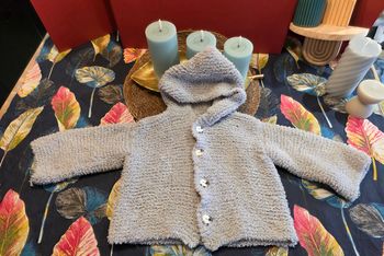 Veste bleu/gris 2-3 ans