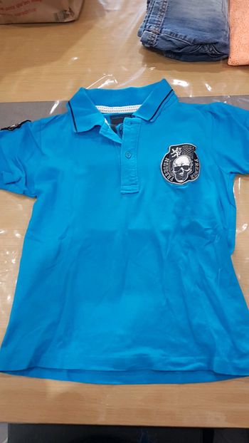 POLO Freegun bleu turquoise 10 ans