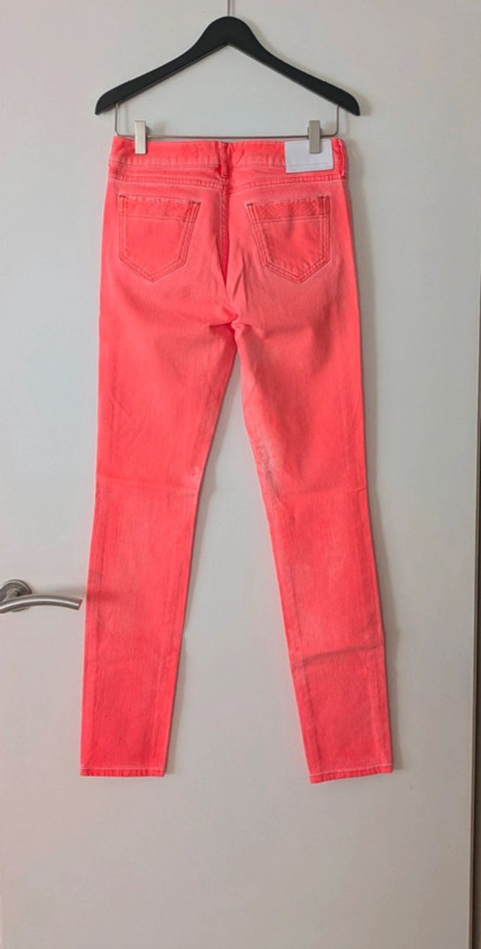 Jeans skinny corail fluo femme - Comptoir des Cotonniers - 38 - photo numéro 3