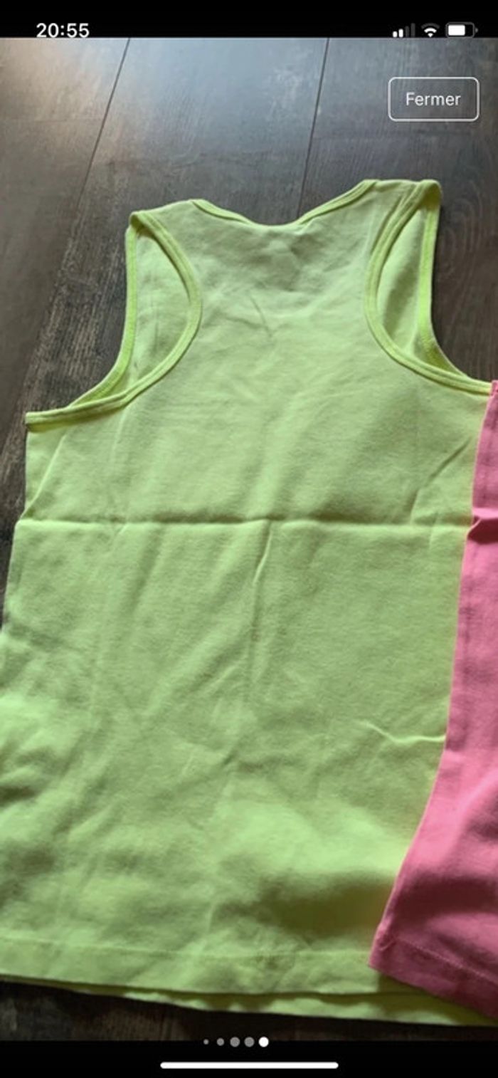 Lot Débardeurs rose/ jaune - photo numéro 8