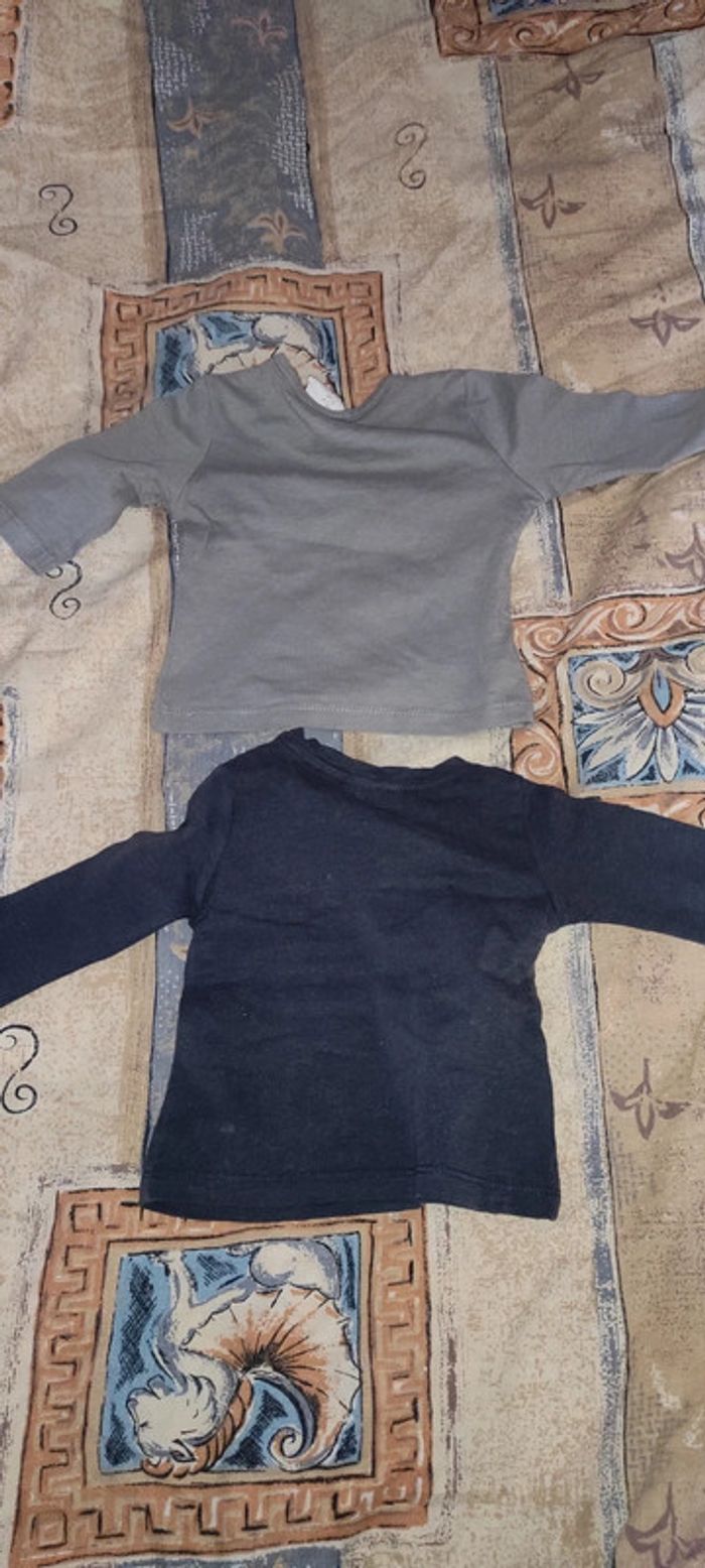 Lot tee shirt manche longue 1 mois - photo numéro 2