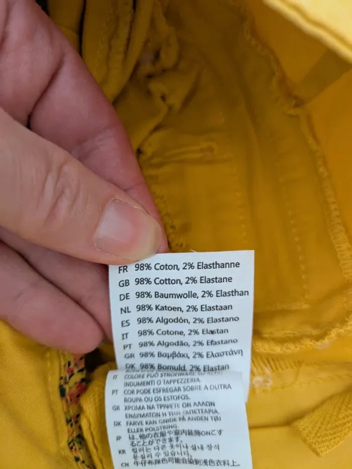 Pantalon neuf jaune - Lab Dip - taille 24 (FR34) - photo numéro 5